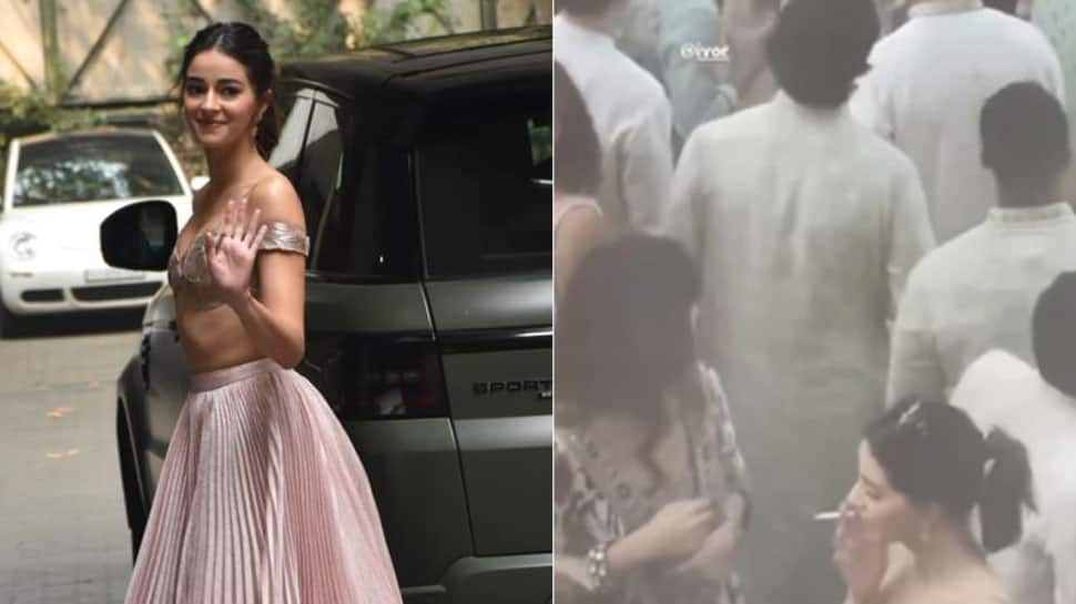 Ananya Panday Caught Smoking In Public At Cousin Alanna Panday&#039;s Mehendi Ceremony, Netizens Bash Actor Brutally 