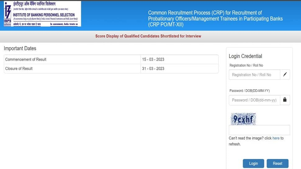 IBPS PO Final Result 2023 Declared On ibps.in, Direct Link To Download Mains Scorecard Here