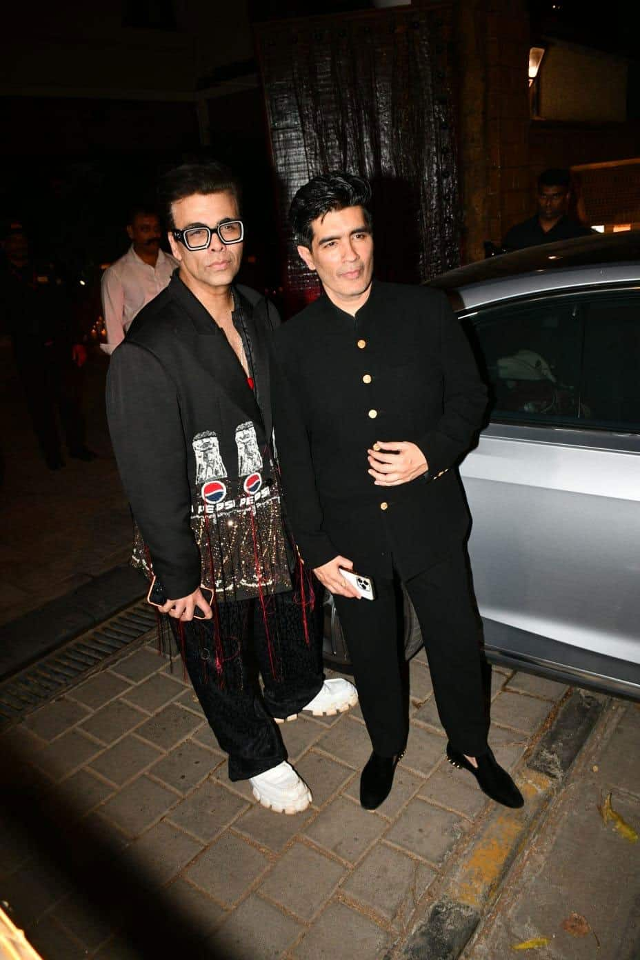 Karan Johar Poses With Manish Malhotra