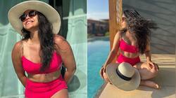 The Kapil Sharma Show Actress Sumona Chakravarti Stuns In Hot Pink Bikini