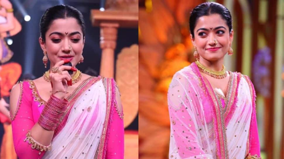 Rashmika Mandanna Stuns In Marathi Avatar As She Performs Lavni For Zee Cine Marathi 