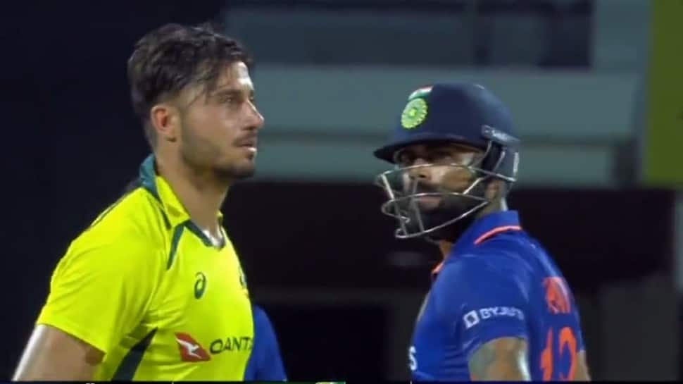 WATCH: Virat Kohli And Marcus Stoinis ‘Bump Chests’ In Face-Off During 3rd ODI In Chennai