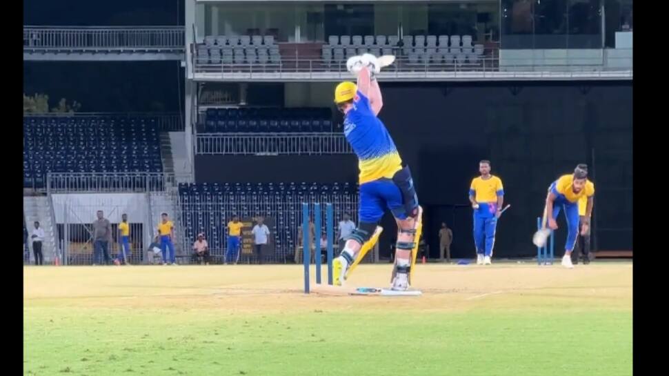 Watch: CSK&#039;s Ben Stokes Working On THIS Six-Hitting Tactic In First Practice Session Ahead Of IPL 2023