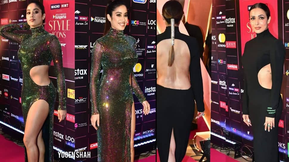 Janhvi Kapoor, Malaika Arora, Mouni Roy And Others Glam Up Awards Night In Backless, Shimmery Sensational Gowns - Watch