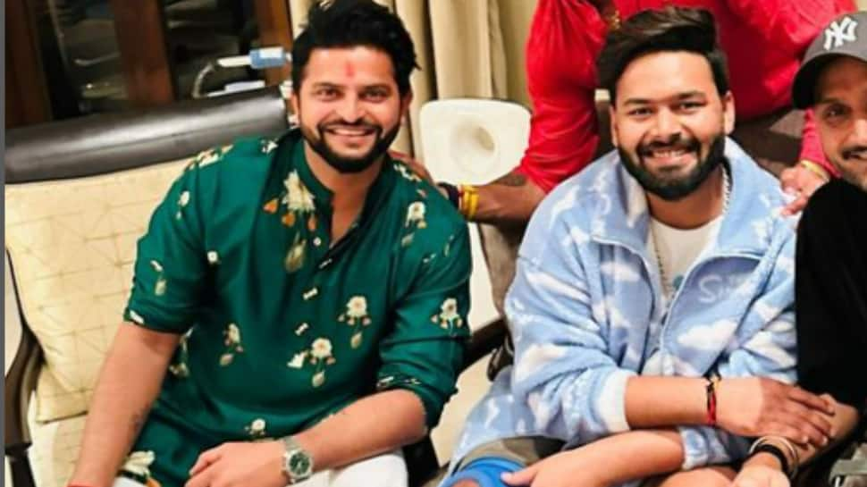 Rishabh Pant Looks In CHEERFUL Mood As Suresh Raina, Harbhajan Singh, Sreesanth Meet Him At His House; See Pic