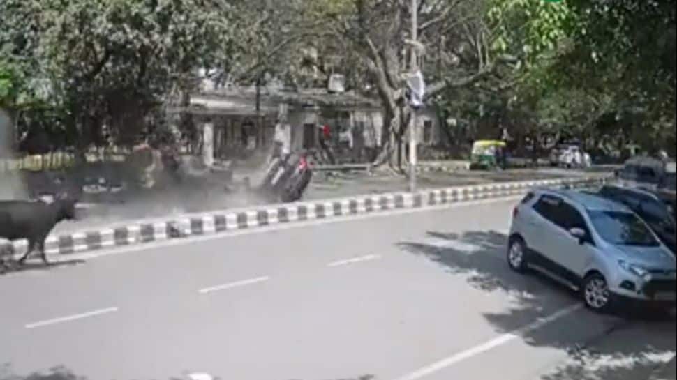Watch: Horrific Car Crash Caught On Camera In Delhi&#039;s CR Park; Video Goes Viral