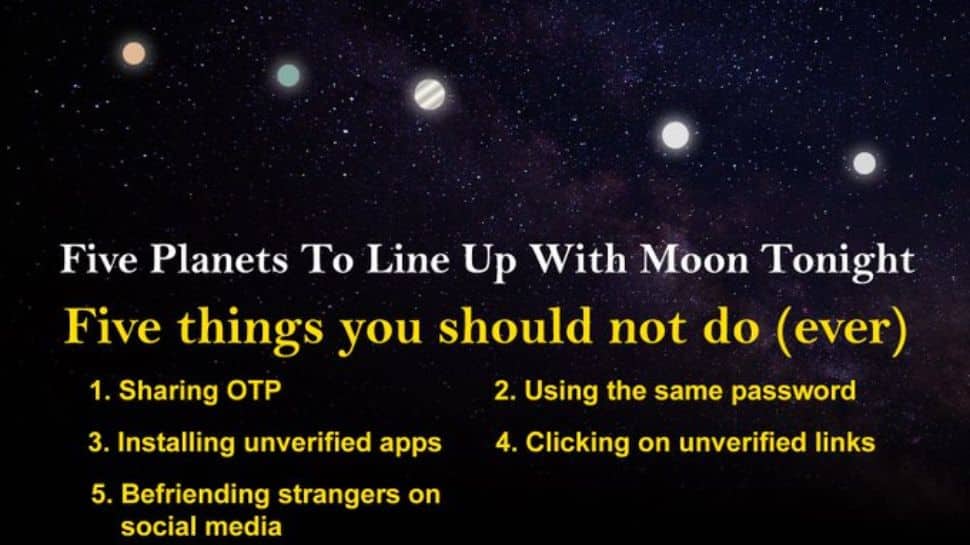 &#039;Don&#039;t Have To Blame The Fault In Your Stars&#039;: Delhi Police Give 5 Cyber Safety Tips With a Hilarious Meme On Occasion Of 5 Planets Alignment