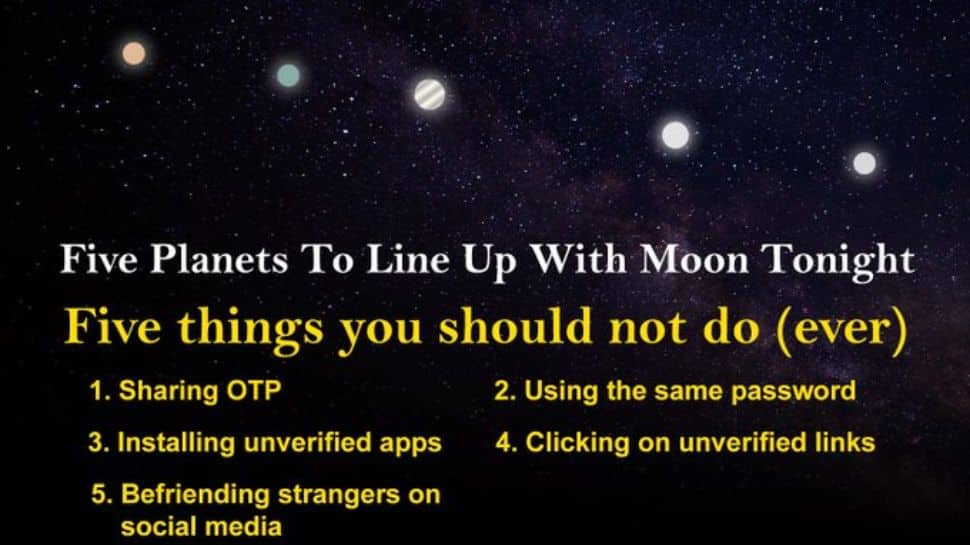 ‘Don’t Have To Blame The Fault In Your Stars’: Delhi Police Gives 5 Cyber Safety Tips With a Hilarious Meme On Occasion Of 5 Planets Alignment