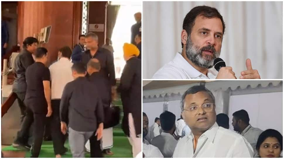 Did Rahul Gandhi Just Ignore MP Karti Chidambaram In Parliament? Watch Video