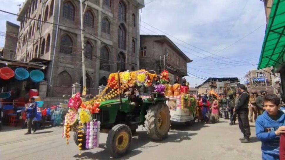 Kashmiri Pandits Take Out &#039;Shobha Yatra&#039; In Srinagar To Celebrate Ram Navami