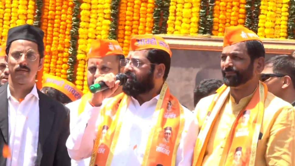 CM Eknath Shinde Leads &#039;Savarkar Gaurav Yatra&#039; In Maharashtra&#039;s Thane