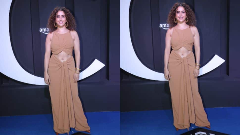 Sanya Malhotra wore a brown cutout dress