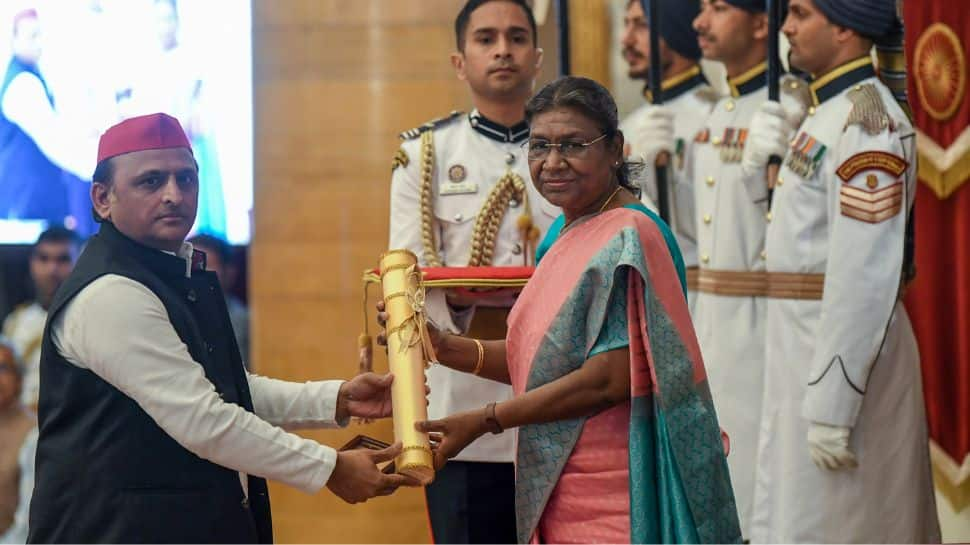 Padma Awards Conferred To Late Mulayam Singh Yadav, Sudha Murty, Raveena Tandon Among Others