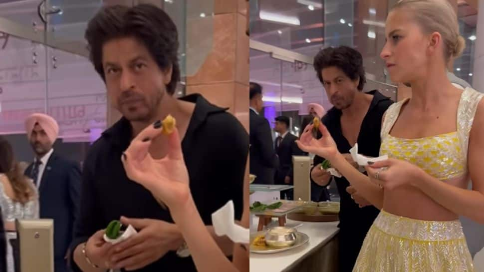 Shah Rukh Khan&#039;s Video Enjoying &#039;Paan&#039; At NMACC Gala Goes Viral- Watch