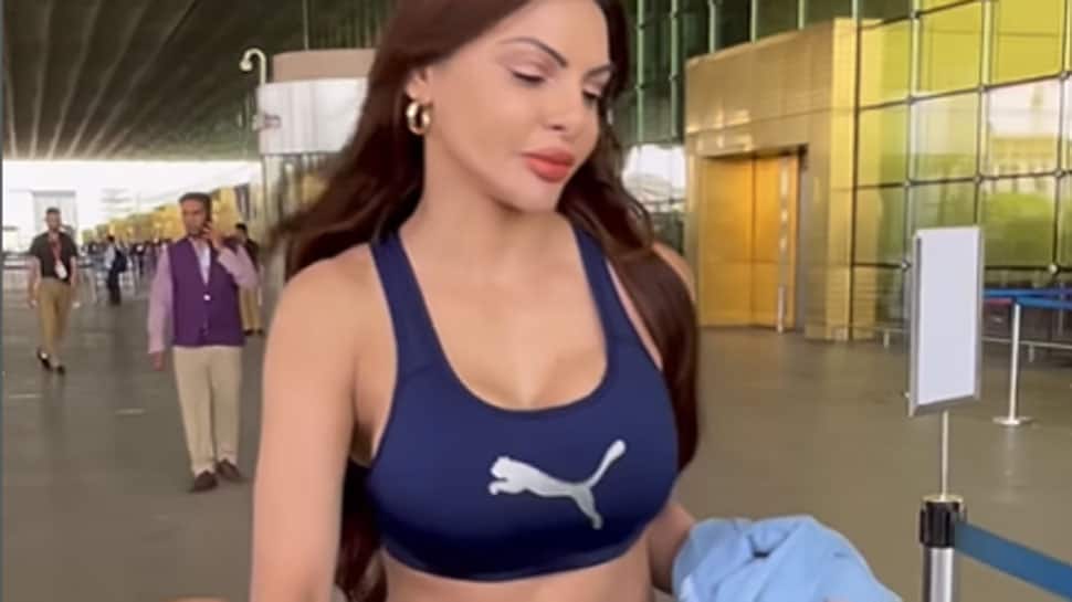 970px x 545px - Sherlyn Chopra Brutally Trolled For Taking Off Her Jacket At Airport To  Flaunt Her Body - Watch | People News | Zee News