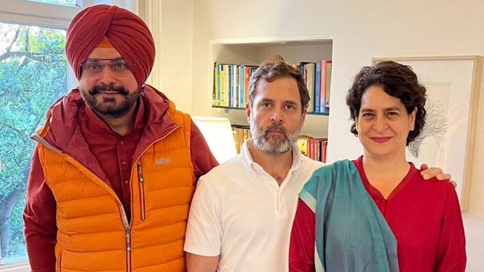 Out Of Prison, Navjot Sidhu Meets &#039;Mentor&#039; Rahul Gandhi, &#039;Guide&#039; Priyanka