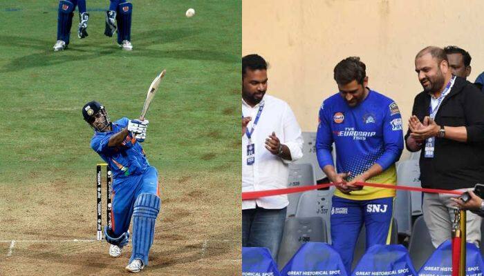 Watch: MS Dhoni Inaugurates 2011 World Cup Victory Memorial at Wankhede Stadium, Built At The Spot Of His Iconic Six