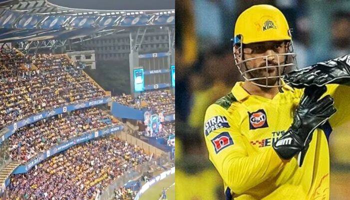 MI vs CSK IPL 2023: Fans Chant &#039;We Want Dhoni&#039; At Wankhede Stadium, Goes Viral