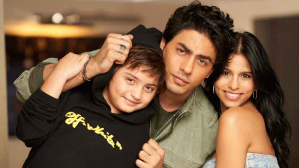 Aryan, Suhana and Abram Khan