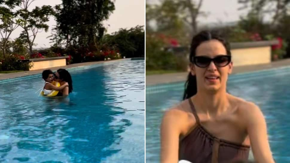 Watch: Natasa Stankovic Pandya Beats The Heat With Son Agastya; Hardik And Krunal React