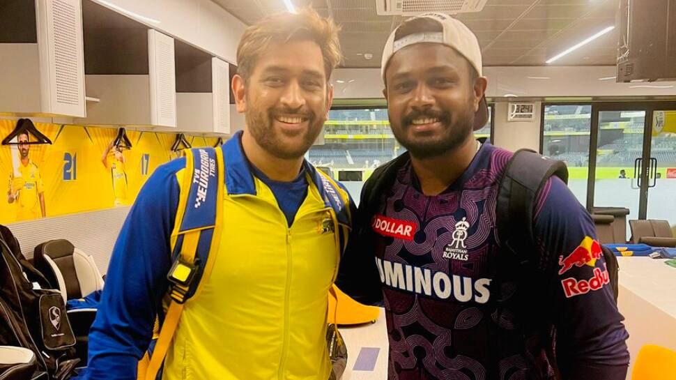 IPL 2023: &#039;Vaathi Is Here,&#039; Sanju Samson All Smile With MS Dhoni, Pic Goes Viral