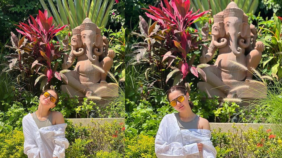 Pakistani Actress Hania Aamir Poses In Front Of Lord Ganesha Idol, Gets Love From Indian Fans