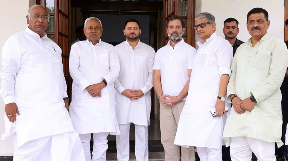 BJP Takes A Dig At Opposition After Nitish, Tejashwi Meet Kharge, Rahul