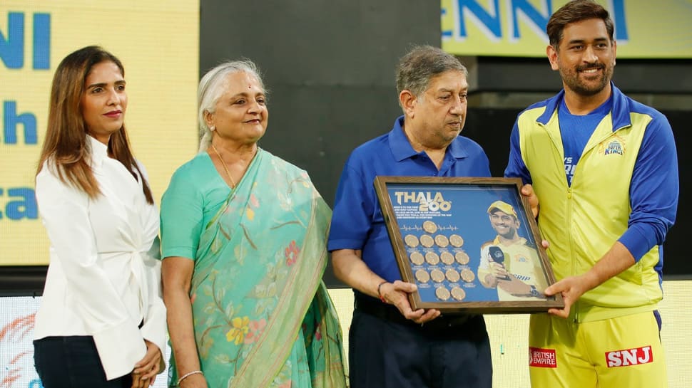 Dhoni Felicitated By CSK Owner On Completing 200 Matches As Super Kings&#039; Captain; Watch