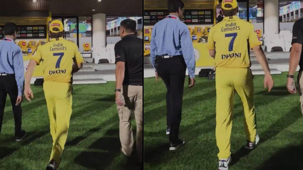 Watch - CSK Share Video Of MS Dhoni Limping Back To Dressing Room Due To Knee Injury