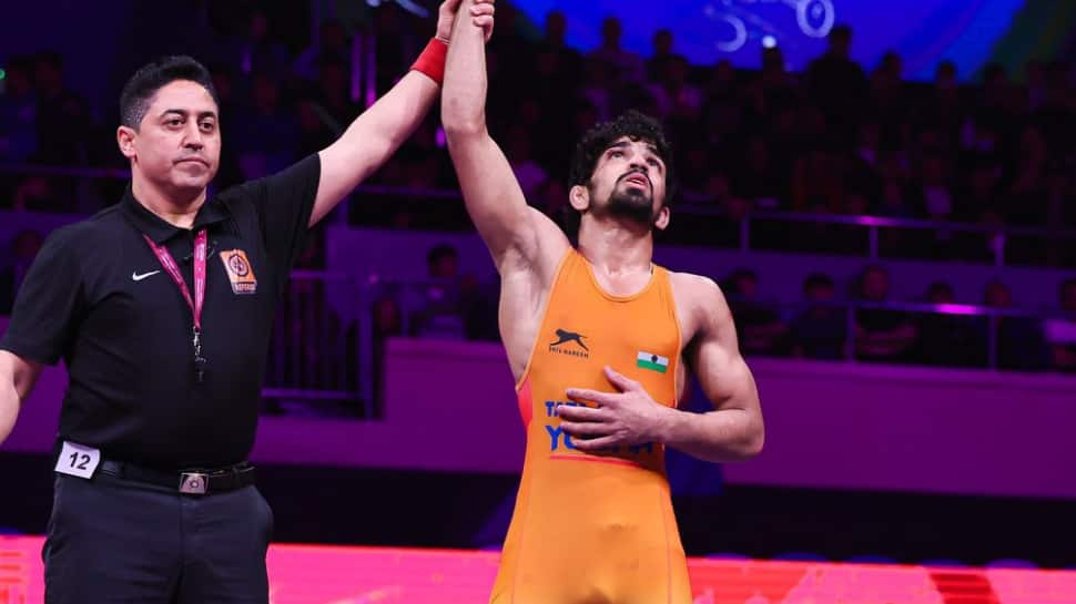 Aman Sehrawat Clinches India's First Gold Medal In Asian Wrestling
