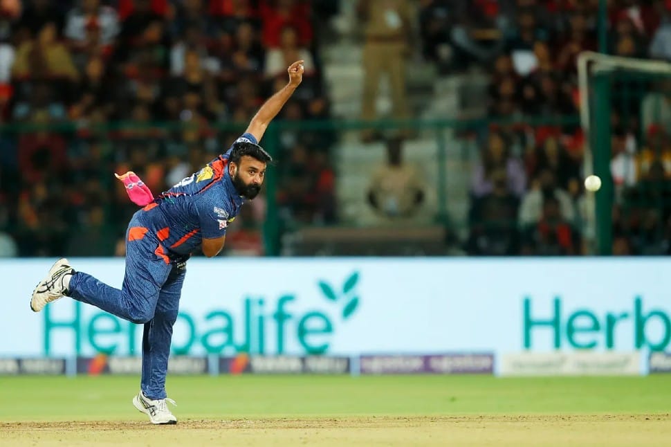 Lucknow Super Giants leg-spinner Amit Mishra also took 83 IPL matches to pick up 100 wickets. Mishra achieved this feat in IPL 2014. (Photo: BCCI/IPL)