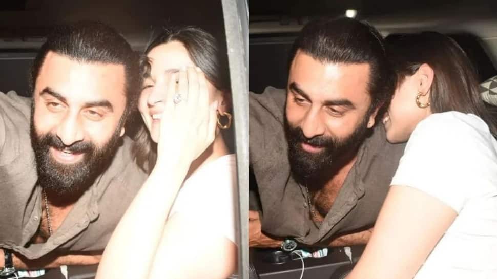 Alia Bhatt Can’t Stop Giggling As Paps Wish Her And Ranbir Kapoor On First Wedding Anniversary – Watch