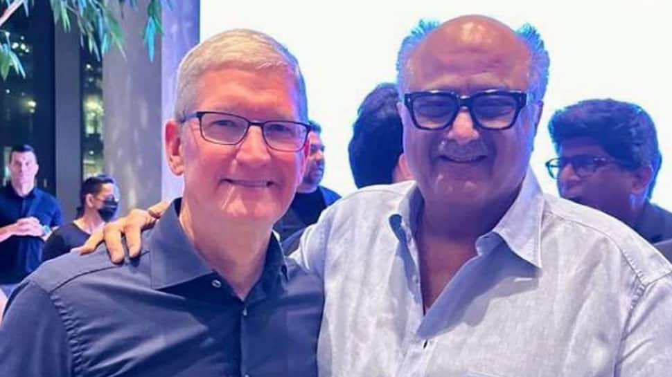 Boney Kapoor With Apple CEO Tim Cook