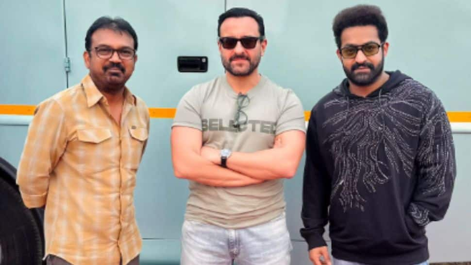 Saif Ali Khan Joins Jr NTR, Janhvi Kapoor On The Sets Of &#039;NTR 30&#039;- See Pics