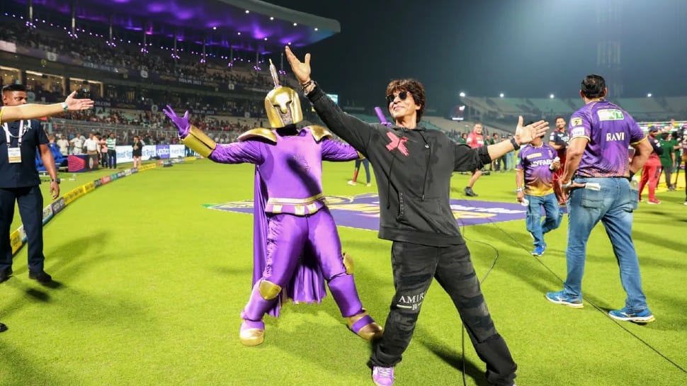 Bollywood star Shah Rukh Khan at his team Kolkata Knight Riders' first home game in IPL 2023 at the Eden Gardens in Kolkata. (Photo: BCCI/IPL)