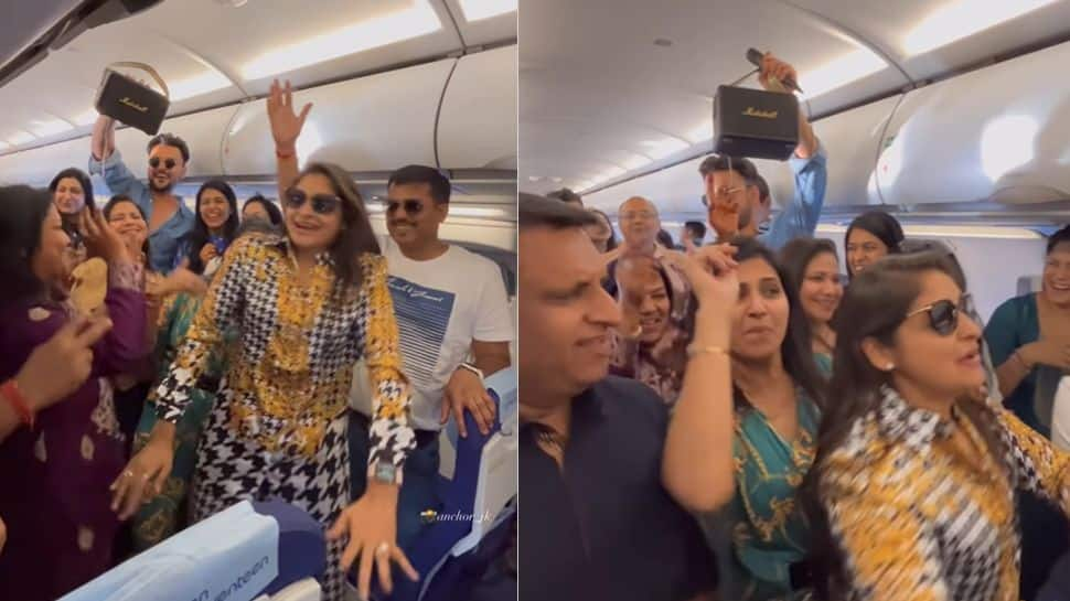 IndiGo Flyers Dance On Sapna Chaudhary&#039;s Song During Flight, Raises Safety Concerns: Watch Viral Video