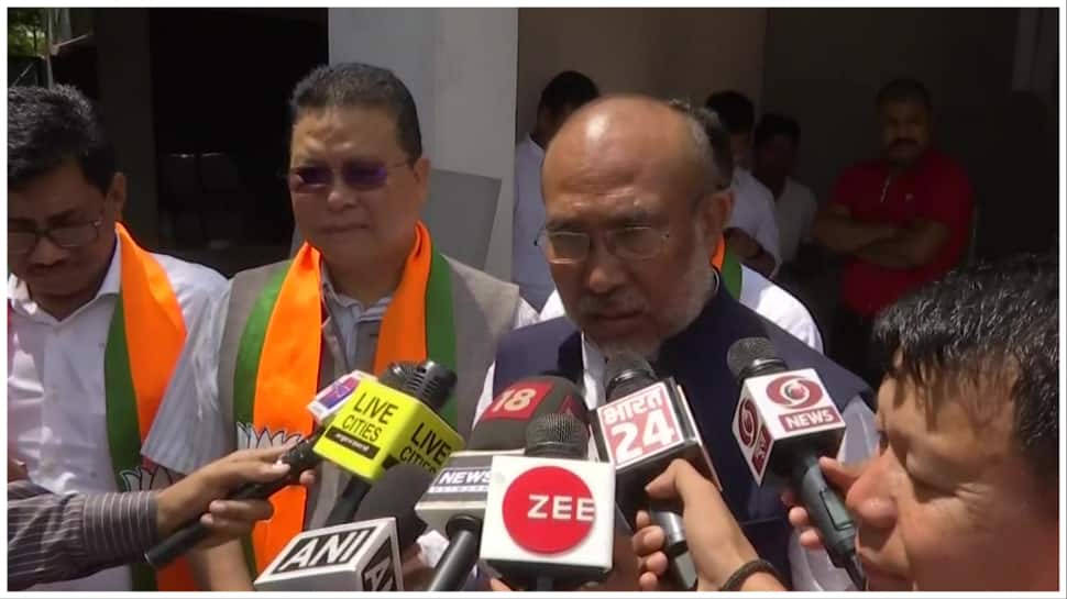 CM Biren Singh Says No Crisis In Manipur As Wangjing Tentha MLA Resigns