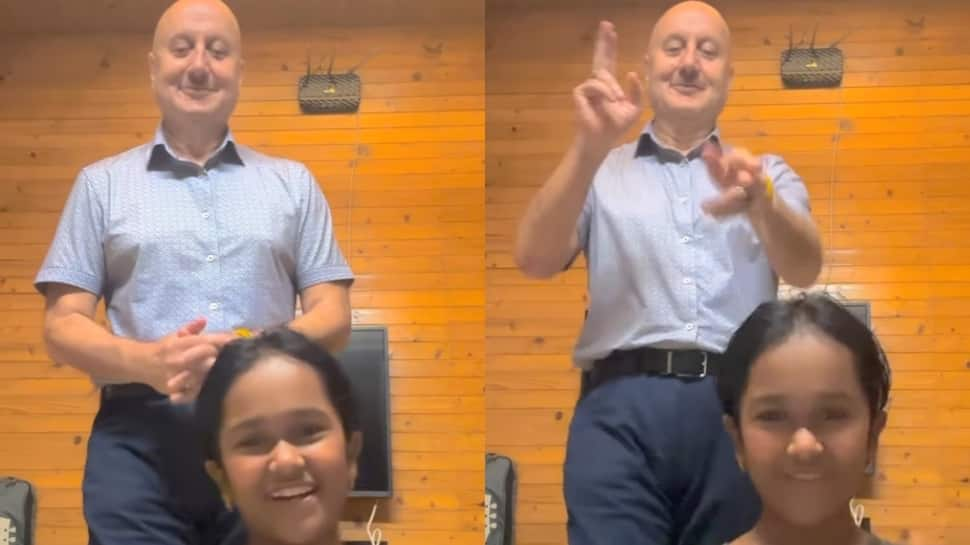 Anupam Kher Shakes A Leg With Late Actor Satish Kaushik&#039;s Daughter, Fans Are In Awe