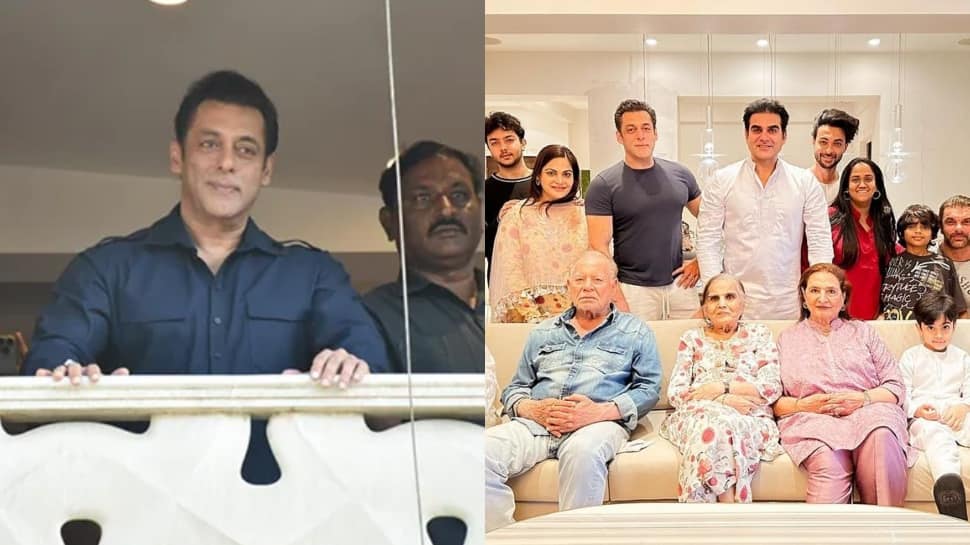 Bhaijaan Salman Khan Wears Pathaani On Eid, Greets Fans From Apartment’s Balcony - Inside Pics