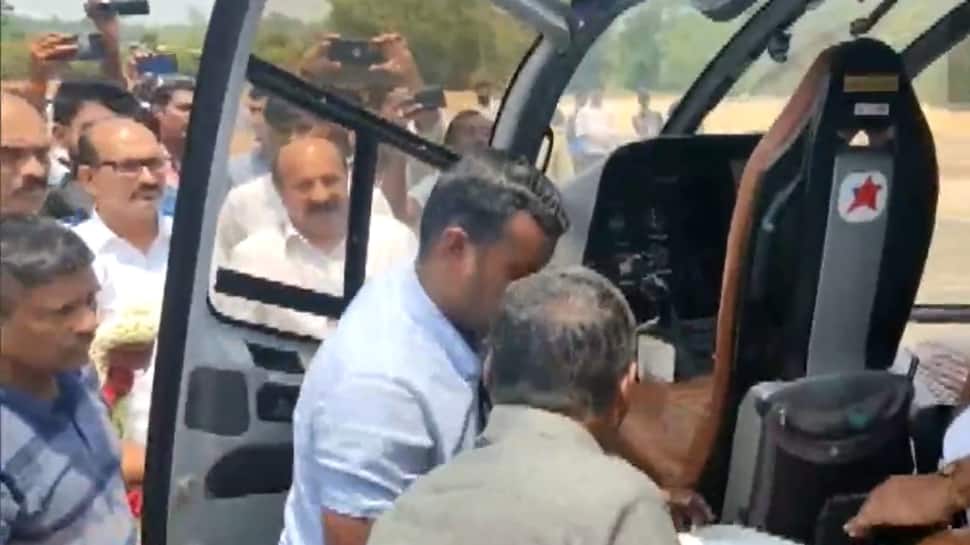 Election Officials Inspect DK Shivakumar Family&#039;s Private Chopper - Watch