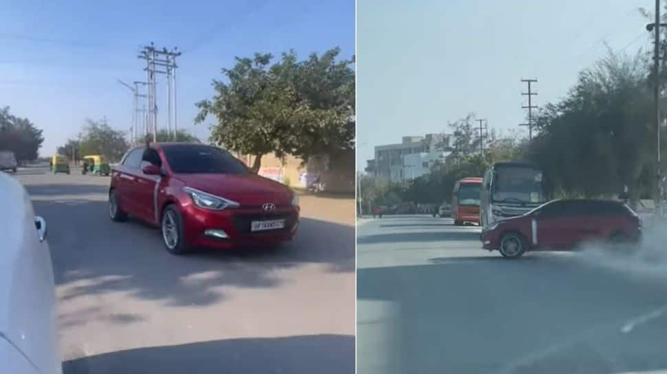 Watch: UP Police Issues Rs 1.33 Lakh Challan To Student Performing Stunts In Father&#039;s Car