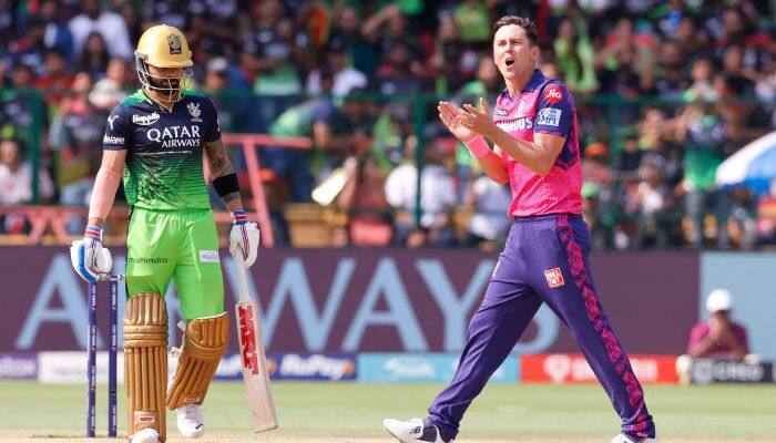 Watch: Virat Kohli Gets Out For &#039;Golden Duck&#039; Against Trent Boult In RCB vs RR Clash, Twitter Reacts