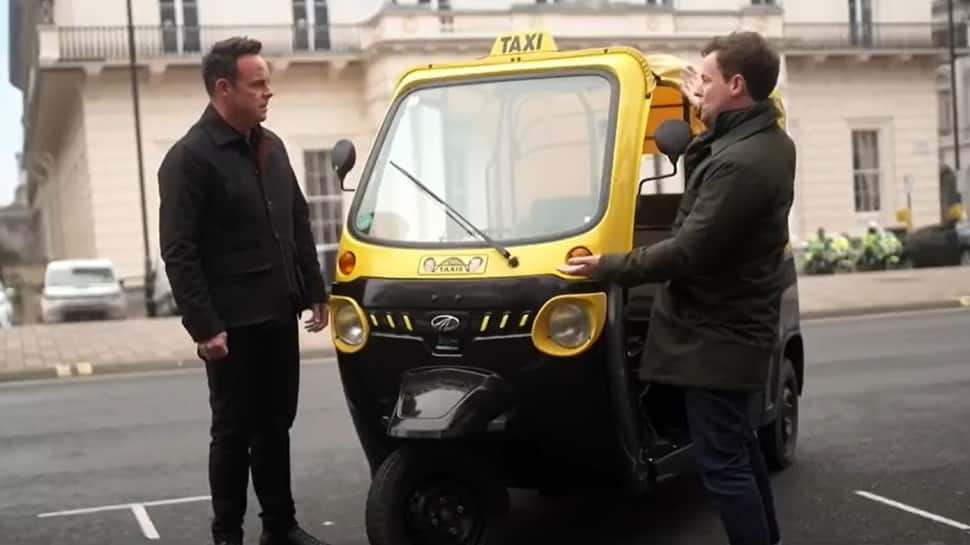 Watch: Britain&#039;s Got Talent Judges Ride Mahindra Electric Auto In London