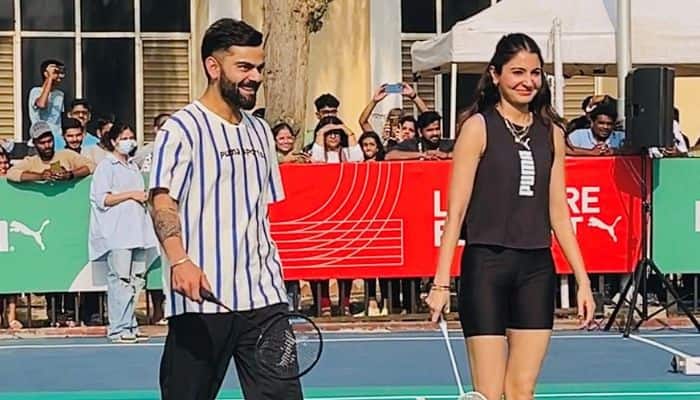 Watch: Virat Kohli-Anushka Sharma&#039;s Badminton Face-Off, Video Goes Viral