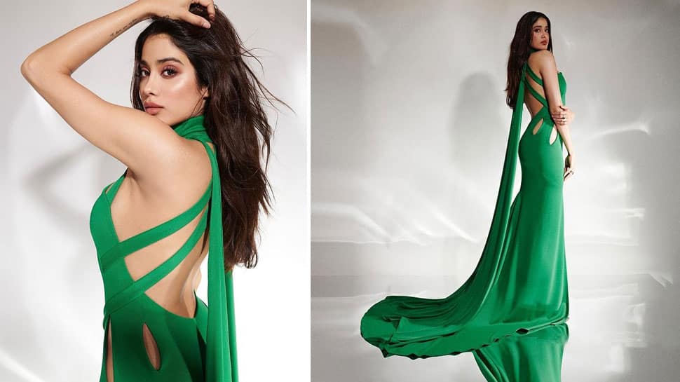 Janhvi Kapoor Brutally Trolled For Wearing Green Body-Hugging Slit Dress