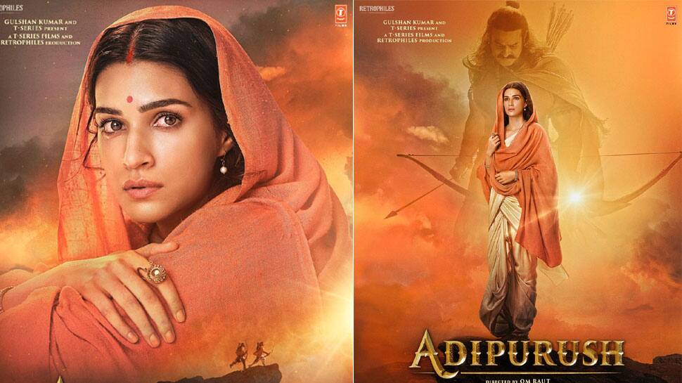 On Sita Navami 2023, Adipurush Makers Launch Enchanting Motion Poster of Kriti Sanon As Janaki