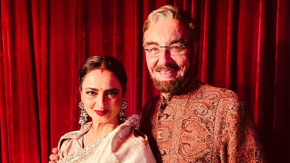 Rekha, Kabir Bedi Reunite At Filmfare Awards, Fans Recall &#039;Khoon Bhari Maang&#039;