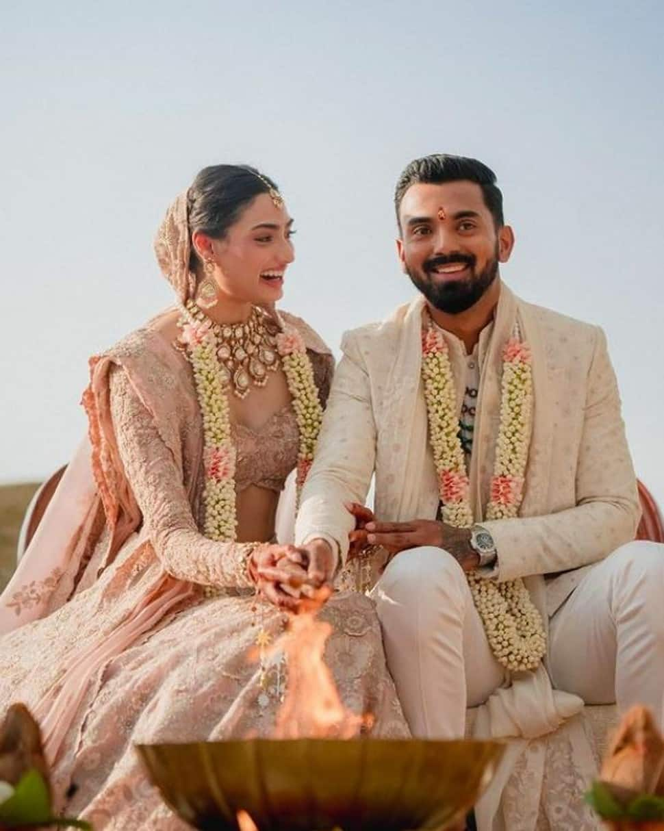 Lucknow Super Giants skipper KL Rahul's wife and Bollywood star Athiya Shetty has 44 lakh followers on Instagram. KL Rahul and Athiya Shetty got married in January 2023. (Source: Instagram)