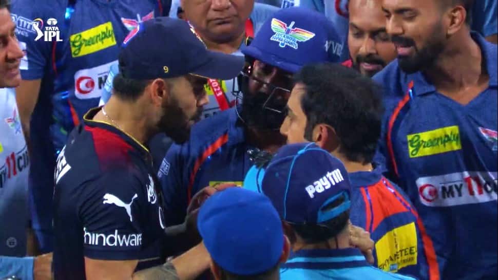 RCB batter Virat Kohli and LSG mentor Gautam Gambhir are back at it again, in a massive fight after the IPL 2023 match in Lucknow. The incident started with LSG bowler Naveen-ul-haq snubbing Kohli, who replied back strongly. LSG mentor Gambhir also got involved and both Kohli and Gambhir have been fined 100 per cent of their match fees. (Source: Twitter)