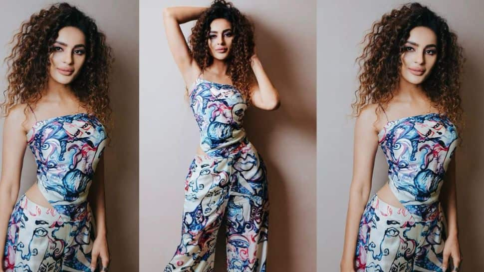 Seerat Kapoor Make Heads Turn In Expensive Mural-Art Inspired Satin Silk Outfit Worth Rs 30 Thousand - Pics